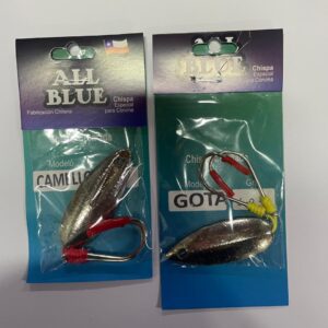 CHISPAS ALL BLUE MODELO GOTA 40 GRS, cromadas
