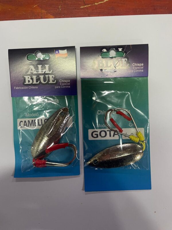 CHISPAS ALL BLUE MODELO GOTA 40 GRS, cromadas