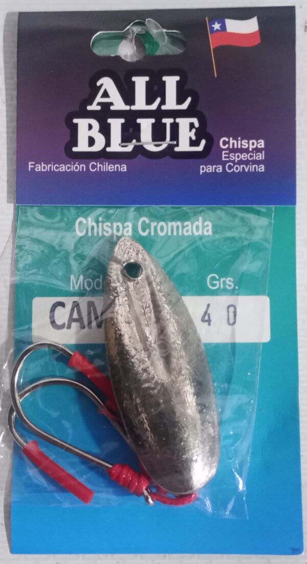 CHISPAS ALL BLUE CAMELLO 40GRS,cromadas